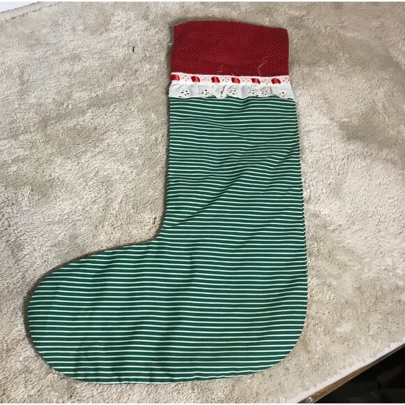 Set Of 4 Handmade Felt & Fabric Christmas Stockings With Decorative Appliqués - Picture 9 of 9